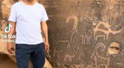 اكتشاف نقوش ثمودية قديمة في جبال المِسْمَى بحائل يكشف عن حضارة عريقة تاريخية في المملكة -فيديو