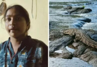 امرأة هندية تتخلص من طفلها وتلقيه في نهر مليء بالتماسيح لسبب صادم