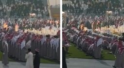 شاهد فيديو لمجموعة من الخريجين يؤدون الصلاة أثناء حفل تخرجهم يحصد تفاعلاً واسعاً