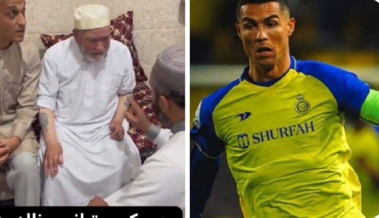 شاهد فيديو لـ عم رونالدو يشهر إسلامه داخل مسجد في الجزائر يثير الجدل