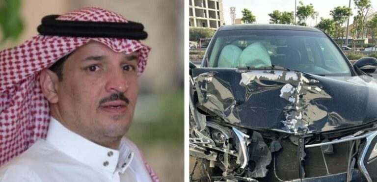 نجاة الإعلامي الرياضي ماجد التويجري من حادث مروري مروع