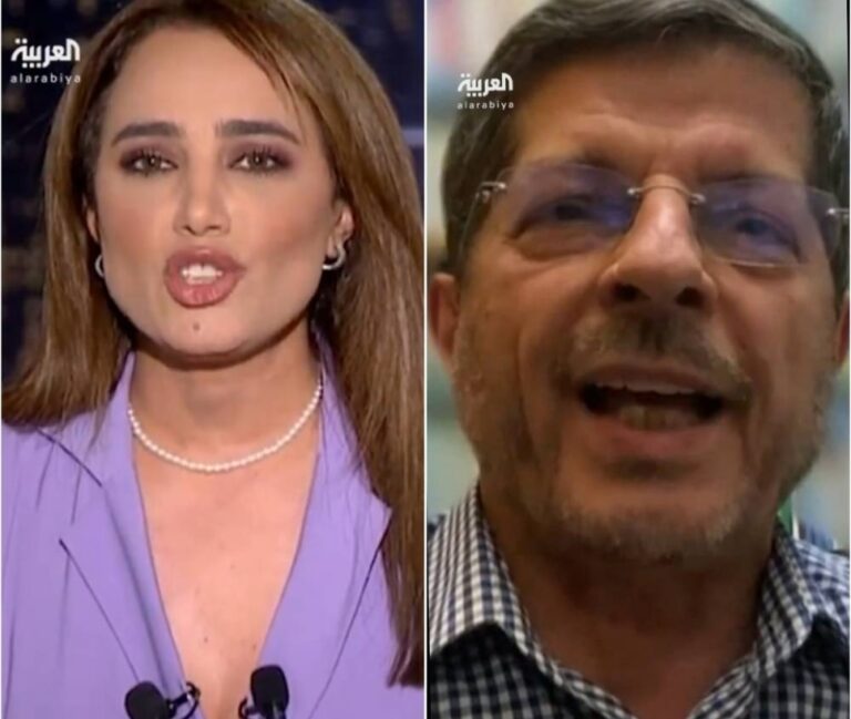 شاهد مشادة كلامية حادة بين مذيعة العربية وباحث إيراني على الهواء بسبب غزة