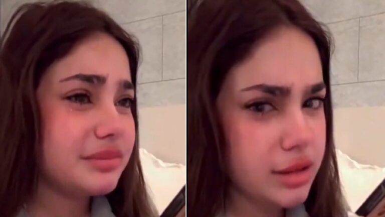 شاهد سارة مهند تبكي بعد سفر عائلتها وتركها وحيدة في المنزل
